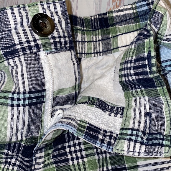 Janie & Jack 6/12 mth Plaid Shorts - Picture 2 of 4